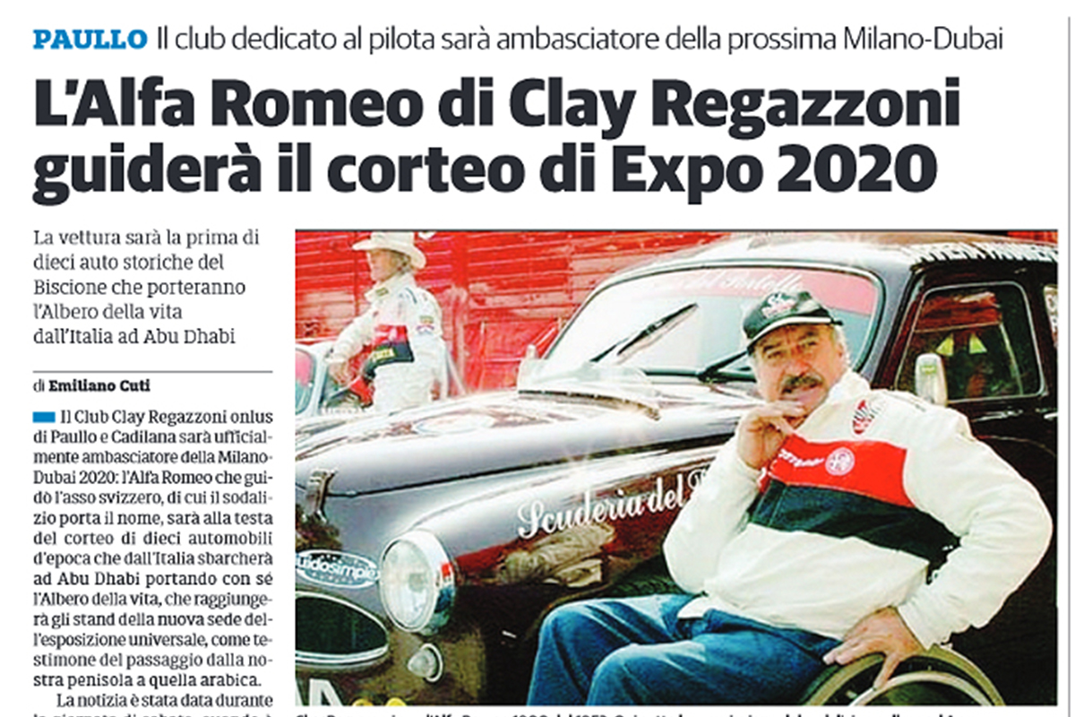 Milano - Dubai 2020 - L’Alfa di Clay c’è!